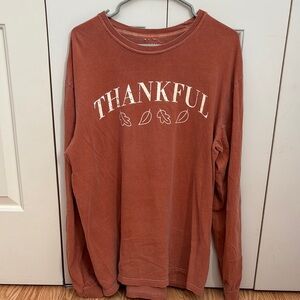 Rust 'Thankful' Long Sleeve Shirt